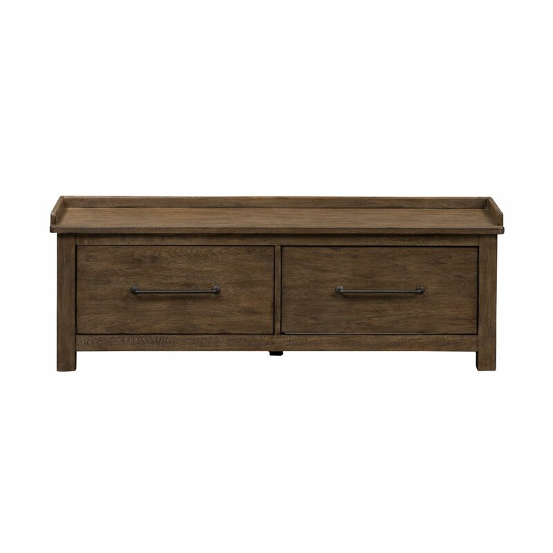 Millville Storage Bench Solid and Engineered Wood