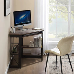 Minatare Corner Desk 90 Degrees Corner Design Perfect for Home Office