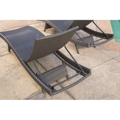 Gray Mirabel 79'' Long Reclining Chaise Lounge Set of 2