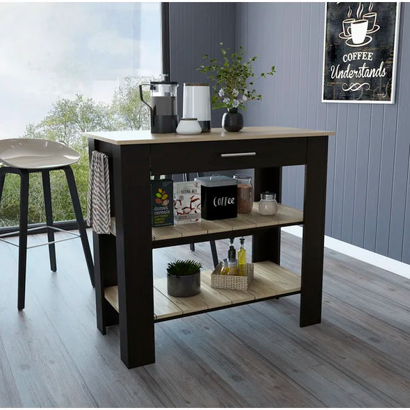 Mirmande 40'' Wide Kitchen Island Style and Functionality to your Kitchen Space