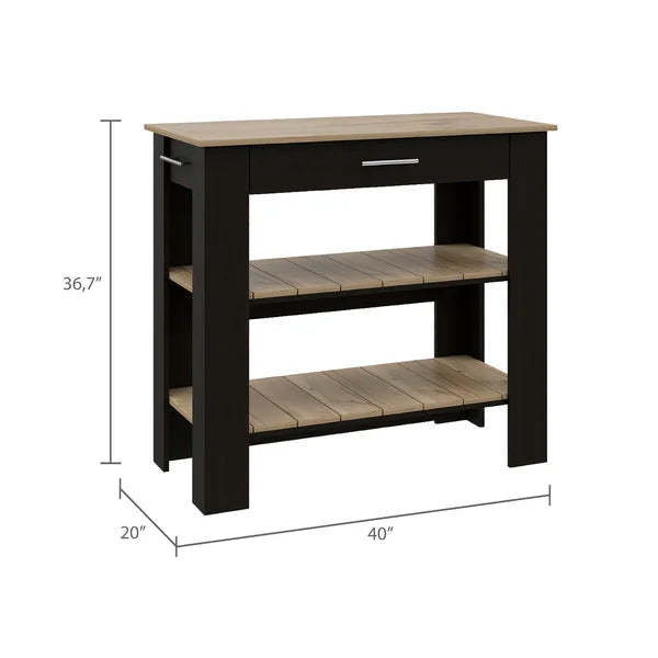 Mirmande 40'' Wide Kitchen Island Style and Functionality to your Kitchen Space