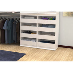 Modular Storage 21.38" W Drawer Stackable Shelf Unit Offers Style and Versatility