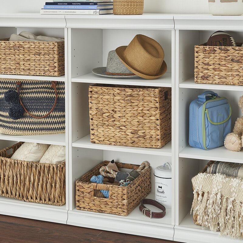 Modular Storage 21.38" W Shelving Stackable Shelf Unit Offers Style and Versatility.