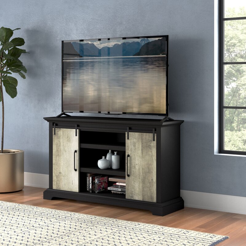 Mohammad TV Stand for TVs up to 60" Metal Railing Hardware