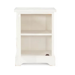 White 27.5'' Tall 1 - Door Accent Cabinet Carved Cutouts
