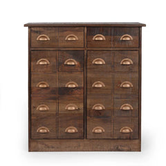 Solid Wood Monadnoc 34'' Tall Iron 2 - Door Accent Vintage Cabinet