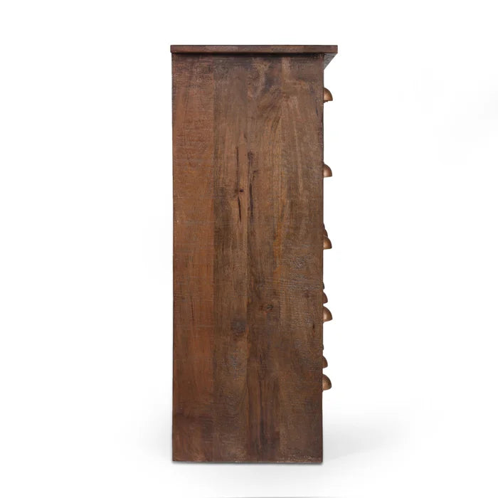Solid Wood Monadnoc 34'' Tall Iron 2 - Door Accent Vintage Cabinet