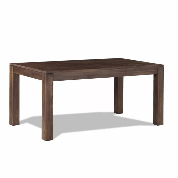Rustic Walnut Montauk 63'' Pine Solid Wood Dining Table Design