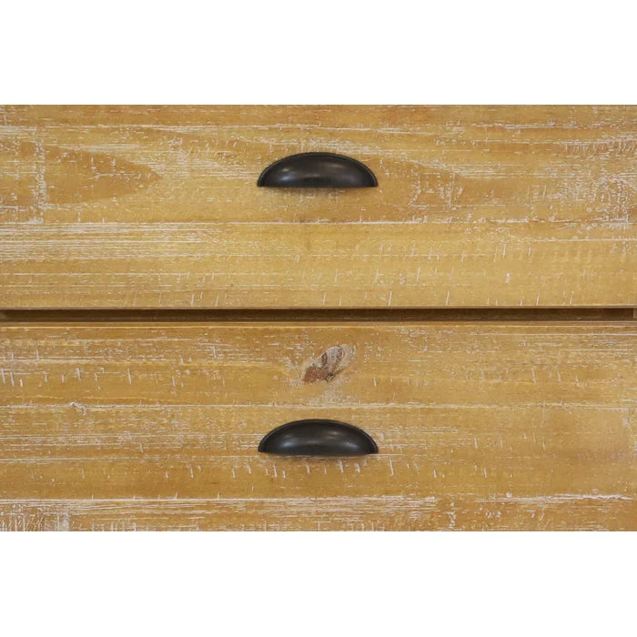 Driftwood Montauk 6 Drawer 59.5'' W Solid Wood Featuring an Eco Friendly Design