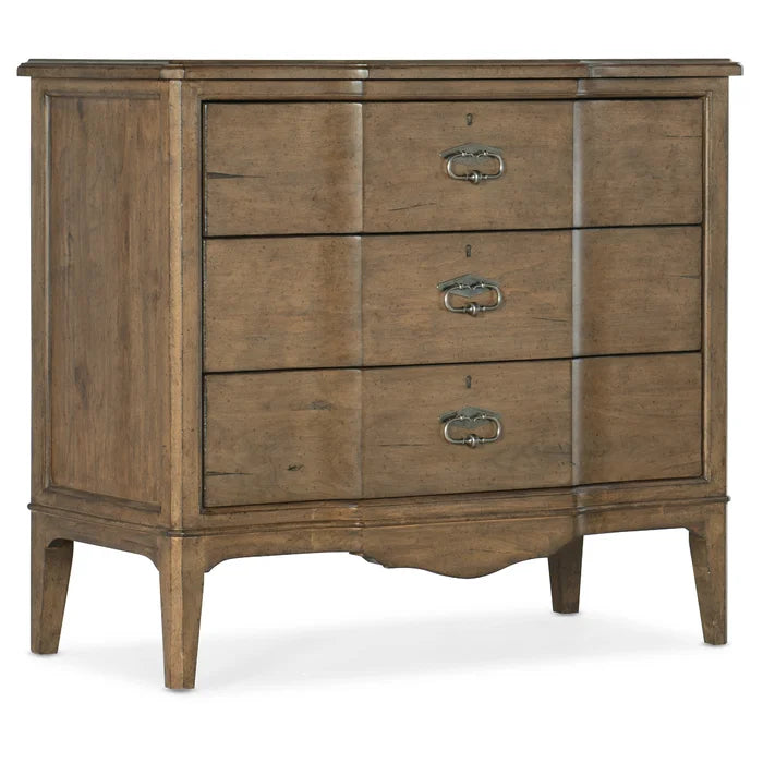 Medium Wood Montebello 3 Drawer 36'' W Solid Wood Dresser Indoor Design