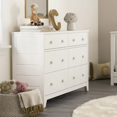 Moss 6 Drawer Double Dresser Crafted with High Quality Wood Composites