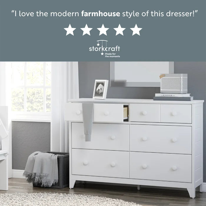 Moss 6 drawer double dresser deals
