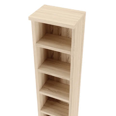 Brown Multimedia Media Shelves Modern Style 10 Adjustable Shelves Provide Essential Storage Space