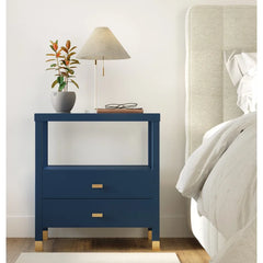 Navy Blue Munsell 22'' Tall 2 - Drawer Nightstand