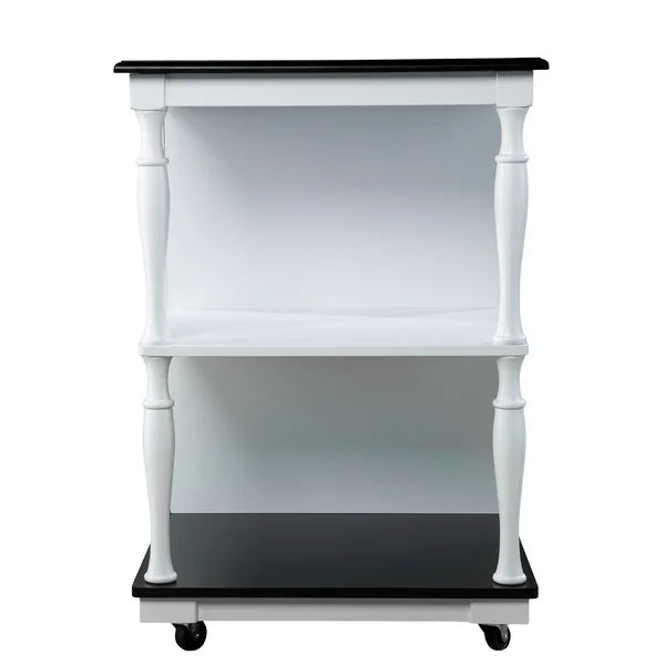 Muxlow 38'' Wide Rolling Kitchen Cart Offers Plenty of Space Classic Style