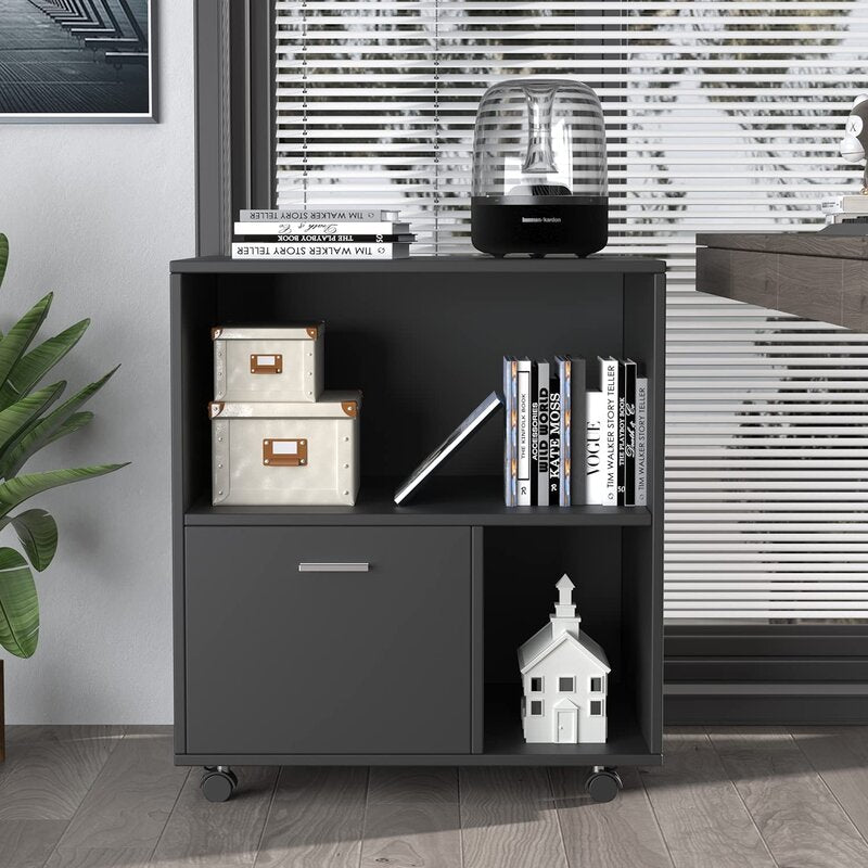 Naco 23.6'' Wide 1 Drawer Mobile Vertical Filing Cabinet Modern Style is an Easy Fit