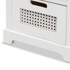 Nadeem 22.8'' Tall 3 - Drawer Solid Wood Nightstand in White