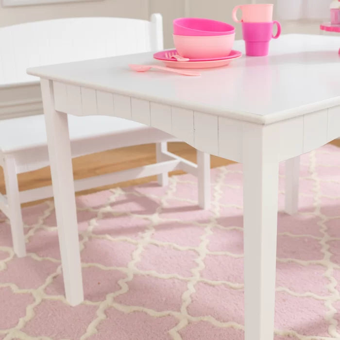Nantucket kids 4 piece table top and chair set