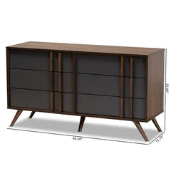 Naoki Mid-century Modern 6-drawer Dresser