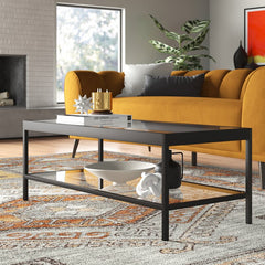 Nave 4 Legs Coffee Table with Storage Clean Lines Combined with Sleek Finishes