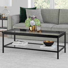 Nave 4 Legs Coffee Table with Storage Clean Lines Combined with Sleek Finishes
