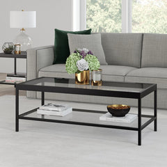 Nave 4 Legs Coffee Table with Storage Clean Lines Combined with Sleek Finishes