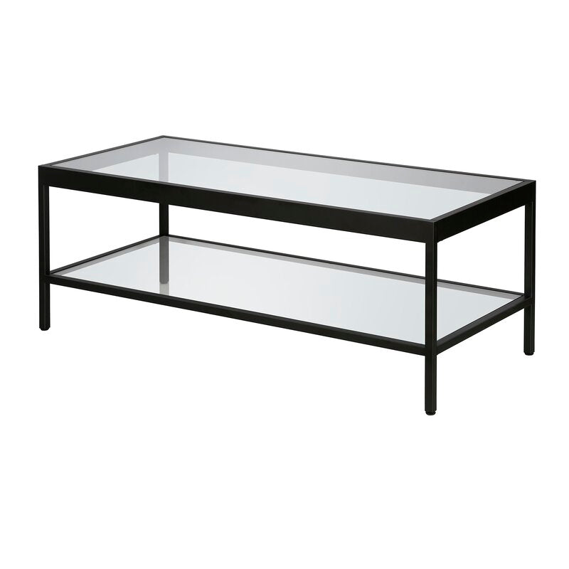 Nave 4 Legs Coffee Table with Storage Clean Lines Combined with Sleek Finishes