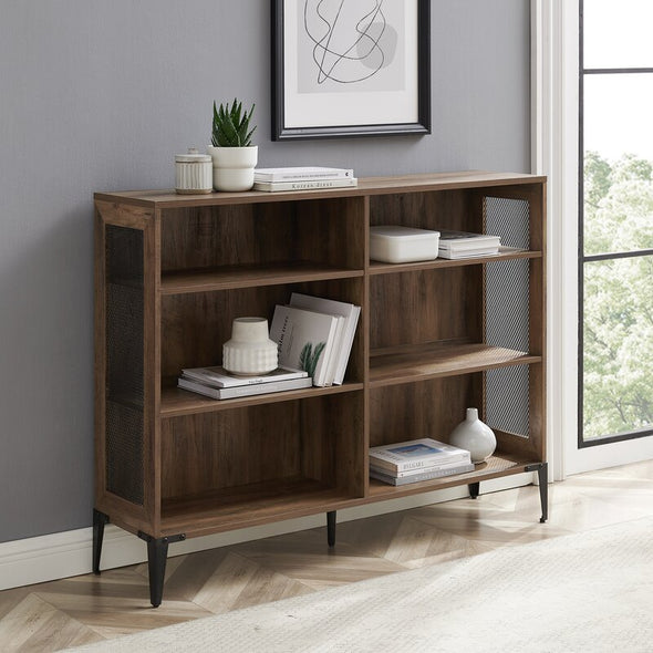 1 Rustic Oak Nazarene 40'' H x 52'' W Standard Bookcase