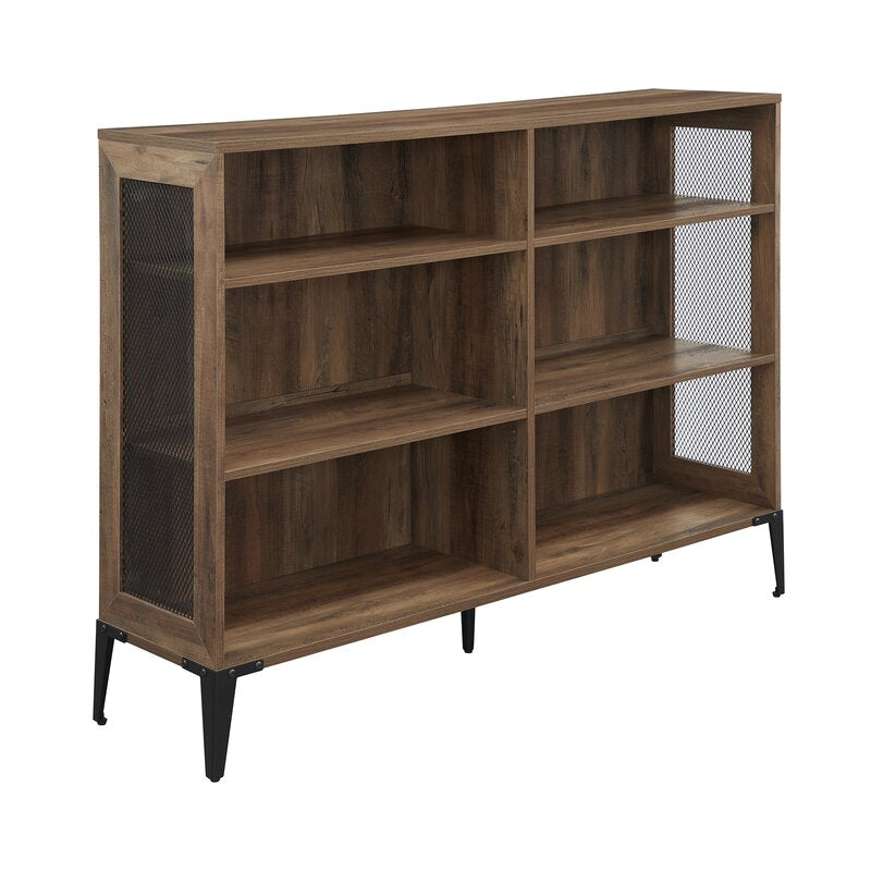 1 Rustic Oak Nazarene 40'' H x 52'' W Standard Bookcase