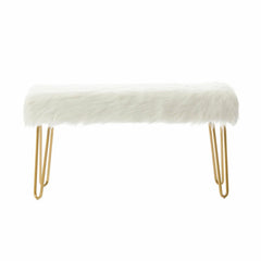 Upholstered Bench Fashionable Footstool and A Regal Decorative Perfect for the Entryway Or Any Space