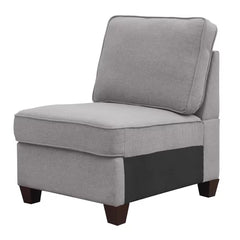 Nelms 149.5" Wide Right Hand Facing Corner Sectional with Ottoman