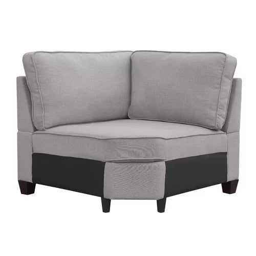 Nelms 149.5" Wide Right Hand Facing Corner Sectional with Ottoman