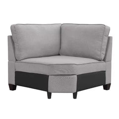 Nelms 149.5" Wide Right Hand Facing Corner Sectional with Ottoman