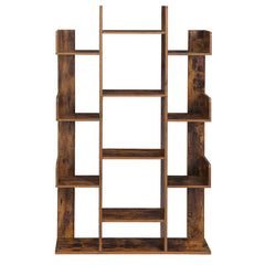 54.99'' H x 33.78'' W Wood Geometric Bookcase Tree-Shaped Shelf Perfect for Organize