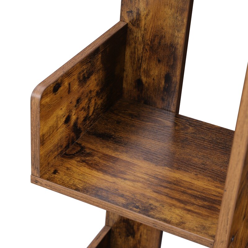 54.99'' H x 19.64'' W Geometric Bookcase Tree-Shaped Shelf