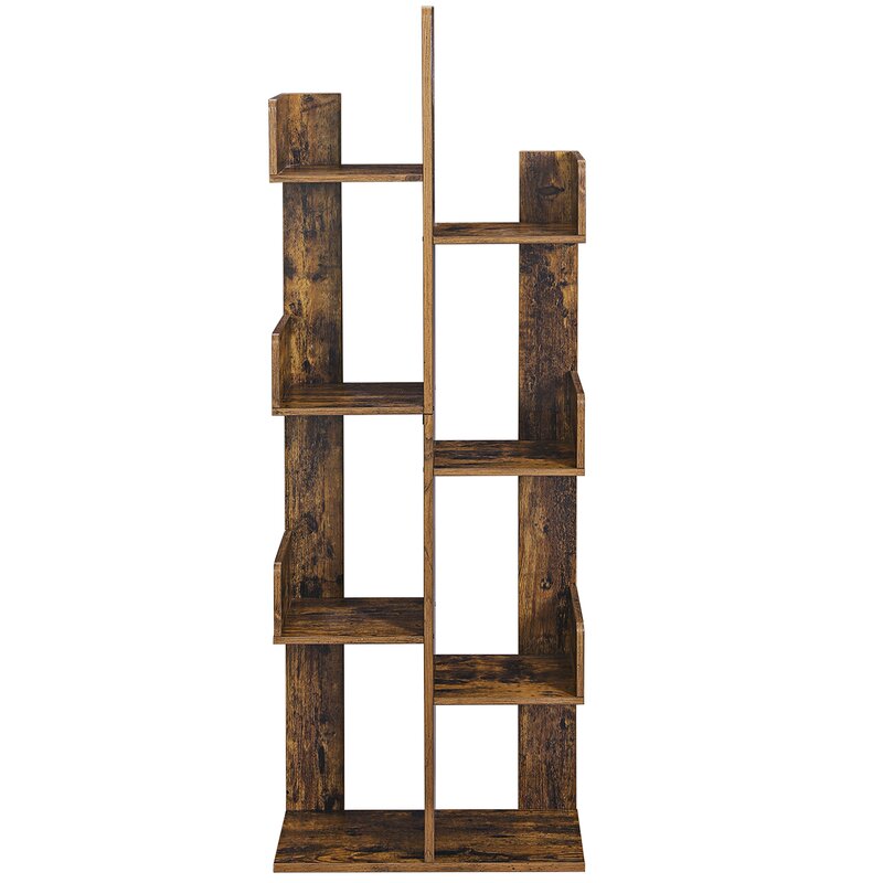 54.99'' H x 19.64'' W Geometric Bookcase Tree-Shaped Shelf