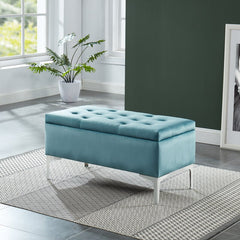 Neymar Upholstered Storage Bench Contemporary Bench with Deep Storage