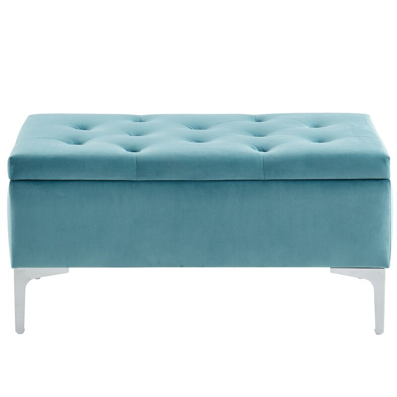 Neymar Upholstered Storage Bench Contemporary Bench with Deep Storage