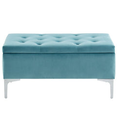 Neymar Upholstered Storage Bench Contemporary Bench with Deep Storage
