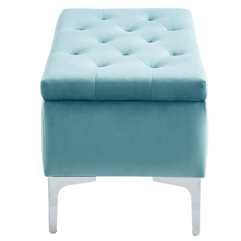 Neymar Upholstered Storage Bench Contemporary Bench with Deep Storage