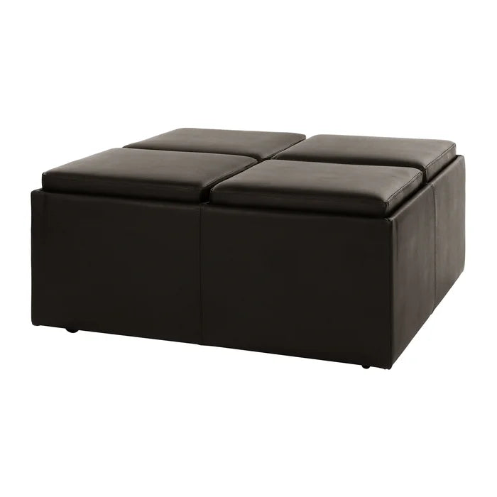 Nicut 36'' Wide Ottoman Solid Wood and Plywood Frame Clean Lined Sofa