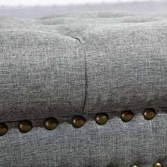 Gray Nilsen Upholstered Bench Classic Padded Bench