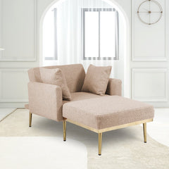 Ninad Tufted Two Arm Flared Arms Reclining Chaise Lounge