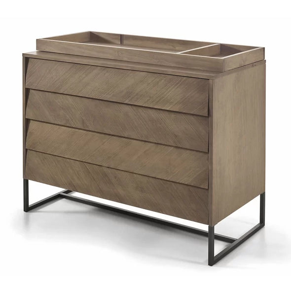 Shelby 4 Drawer 33'' W Chest Dresser Mirror Indoor Design