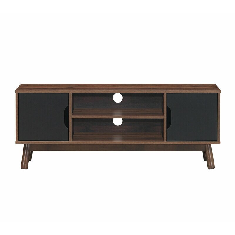Brown/Black Norita TV Stand for TVs up to 50" Engineered Wood and Sturdy Construction