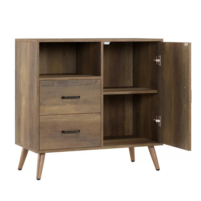 Norrington 31.5'' Tall 1 - Door Accent Cabinet Adjustable Shelves