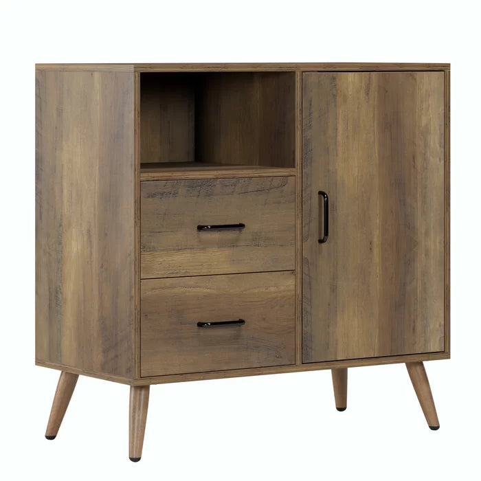 Norrington 31.5'' Tall 1 - Door Accent Cabinet Adjustable Shelves