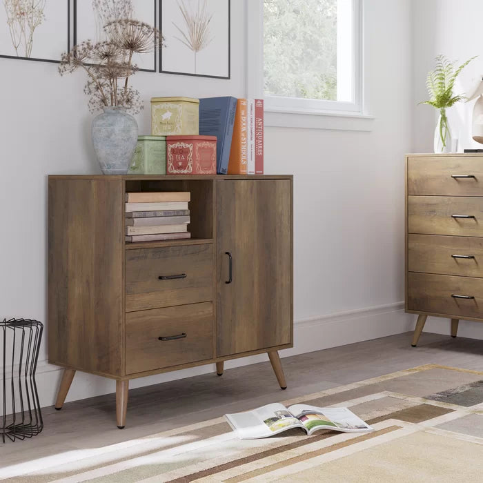 Norrington 31.5'' Tall 1 - Door Accent Cabinet Adjustable Shelves