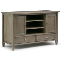 Nortonville Solid Wood TV Stand for TVs up to 50" Adjustable Shelves Provide Storage Space