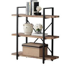 3 Shelves 40” H x 35” W x 13” D Nuttall Etagere Bookcase